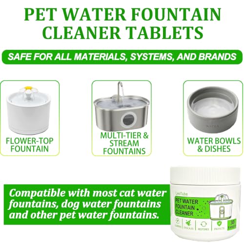 Pet Water Fountain Cleaner Tablets Residue-Free Safe Clean - Image 3
