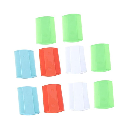 DOITOOL 10pcs Plastic Double-sided Pet Combs with Fine and Wide Teeth for Cat and Dog Grooming, Massaging Hair Comb Set for Shedding Control and Fur Detangling, Suitable for Random Color