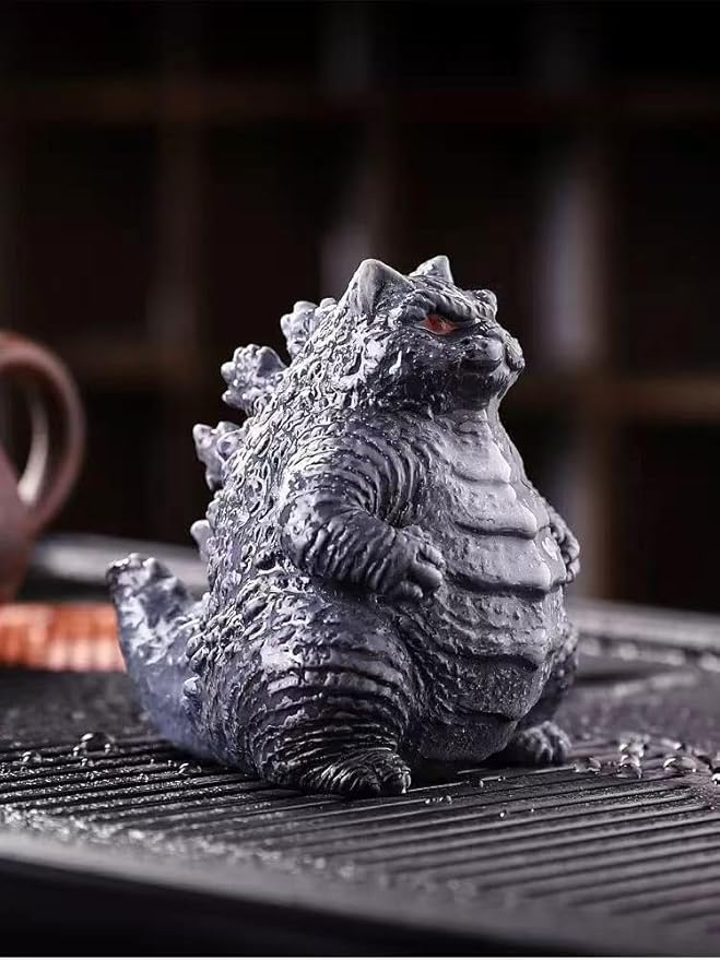 Color Changing Tea Pet, Tea Set Accessories Traditional Gongfu Tea Set Accessory, for Tea Lover Friends (Black cat)