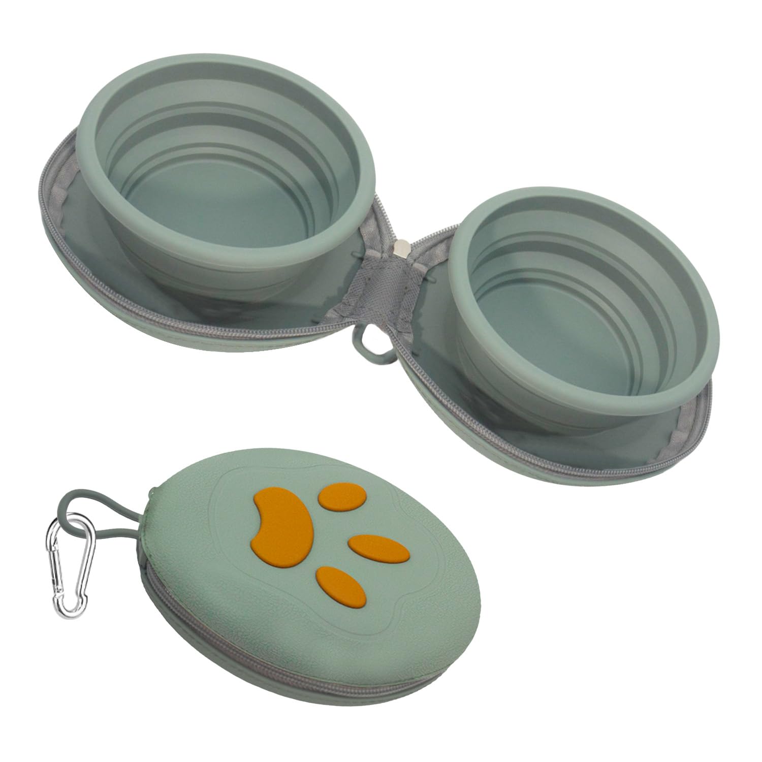 2-in-1 Collapsible Dog Travel Bowl Portable Silicone | Travel Essentia - Image 1