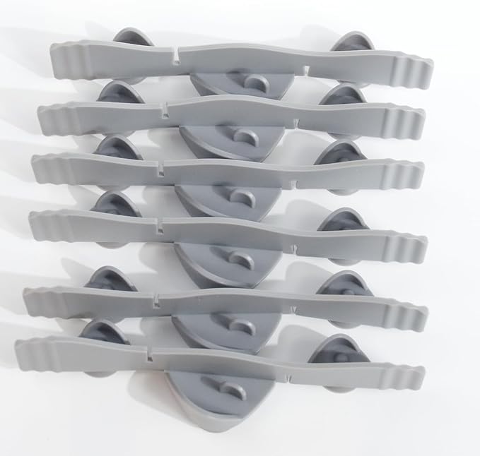 Silicone Dog Slow Feeder Bowl Insert with Suction Cups, Cuttable Food-Grade Lick Mat Divider Fits Stainless Steel Ceramic Glass Dog Bowls, Helps Slow Down Eating, Grey