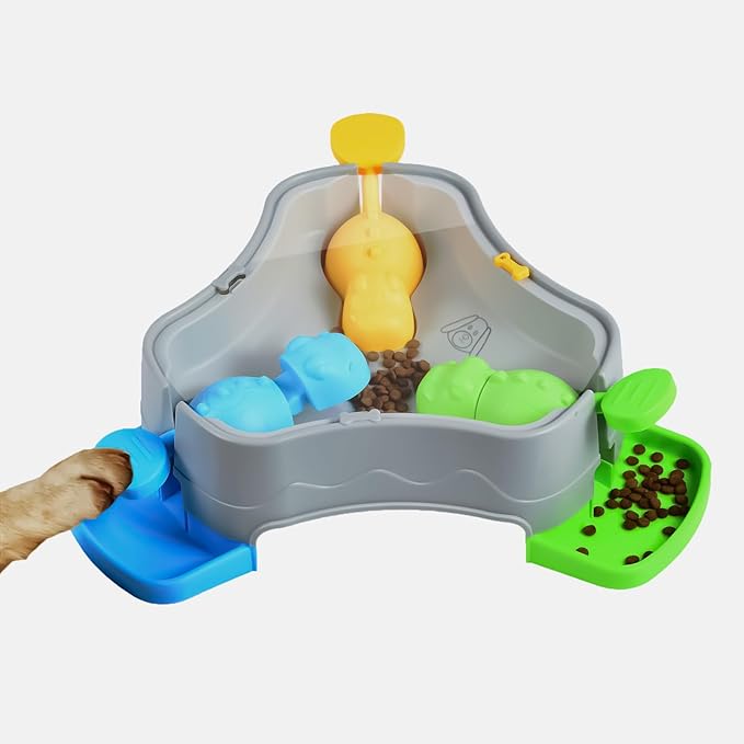 Slow Feed Toy - Mental Stimulation Puzzle, Dog Treat with Challenge System, Training Dispenser with Non-Slip Base, Puppy Supplies Indoor Use, Activity Feeder for Office Living