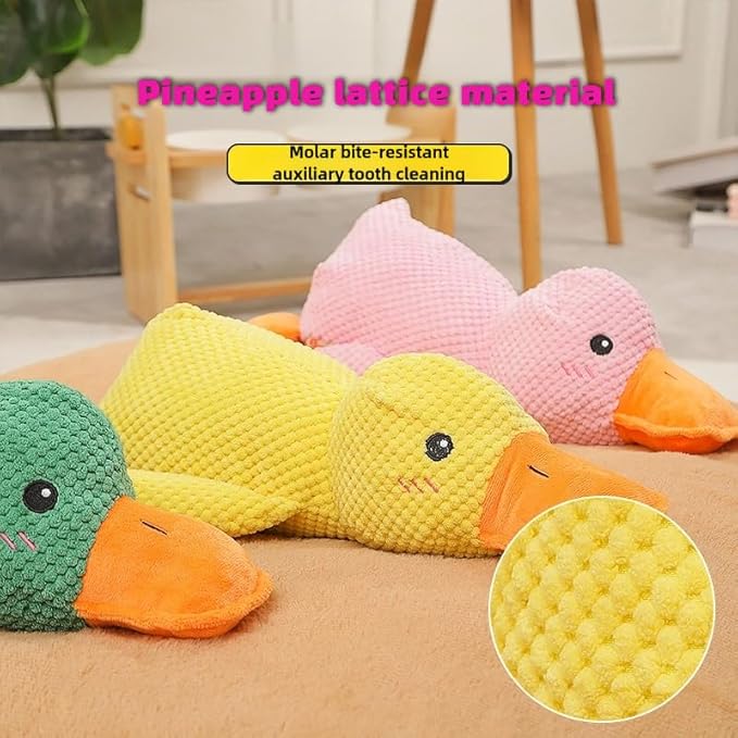 Duck Dog Toy,TheDog Calming Yellow Duck,3D Filling,Fun Toys and Chew Toy for Any Size Dog,Dog Calming Pillow (Yellow)