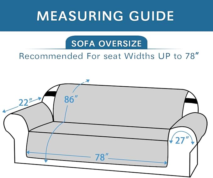 H.VERSAILTEX Reversible Couch Cover for 3 Cushion Couch Water Resistant Sofa Cover Seat Width Up to 78" Washable Furniture Protector Cover for Dogs/Cats/Pets(Oversized Sofa, Red/Tan)
