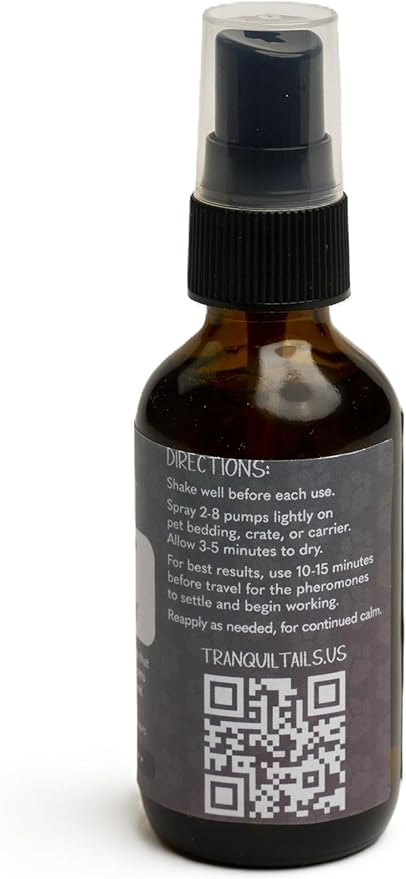 Pet Zen Pheromone Calming Spray for Dogs - Made in the USA - Alcohol-Free - for Carriers, Bedding, Travel & Vet Visits