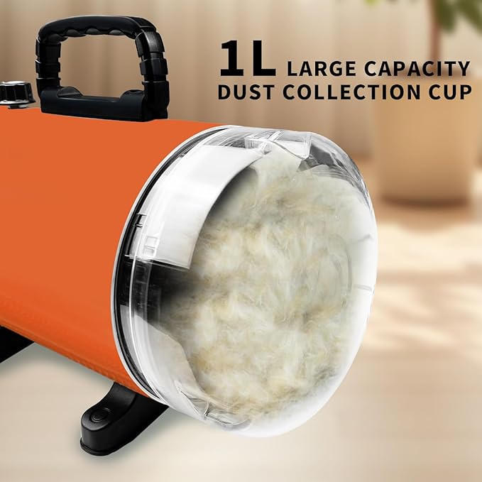 Dog Vacuum & Dryer for Shedding Grooming,5.2HP/ 3800W Dog Grooming Kit,Adjustable Speed and Temperature with 5 Nozzles