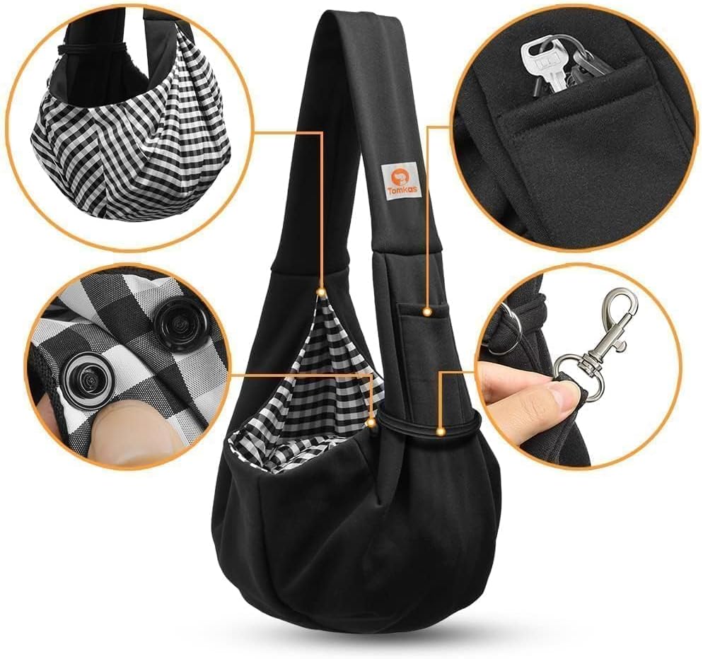 Dog Sling Carrier – Hands-Free Travel + Safe & Stylish