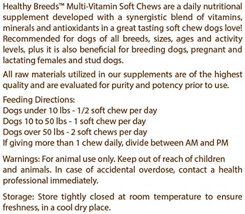 Healthy Breeds Kuvasz Multivitamin Soft Chew for Dogs 180 Count
