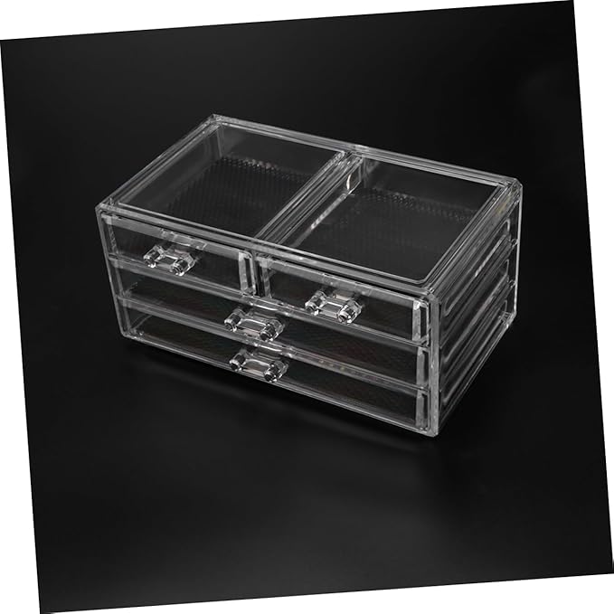 Large Acrylic Makeup Organizer Desktop Storage Box Tidy Makeup Desk Organizer Cosmetics Case