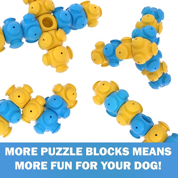 Dog Puzzle Toys for Boredom, Chew Teething and Treat Dispensing for Smart Medium to Large Dogs - IQ Mental Enrichment Toys (10 Pieces)