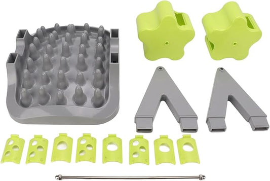 Pet Slow Feeder Interactive Dog Toy, ABS Material, Double Roller Design for Eating, Puzzle Feeding to Dog's Brain, Safe and Non