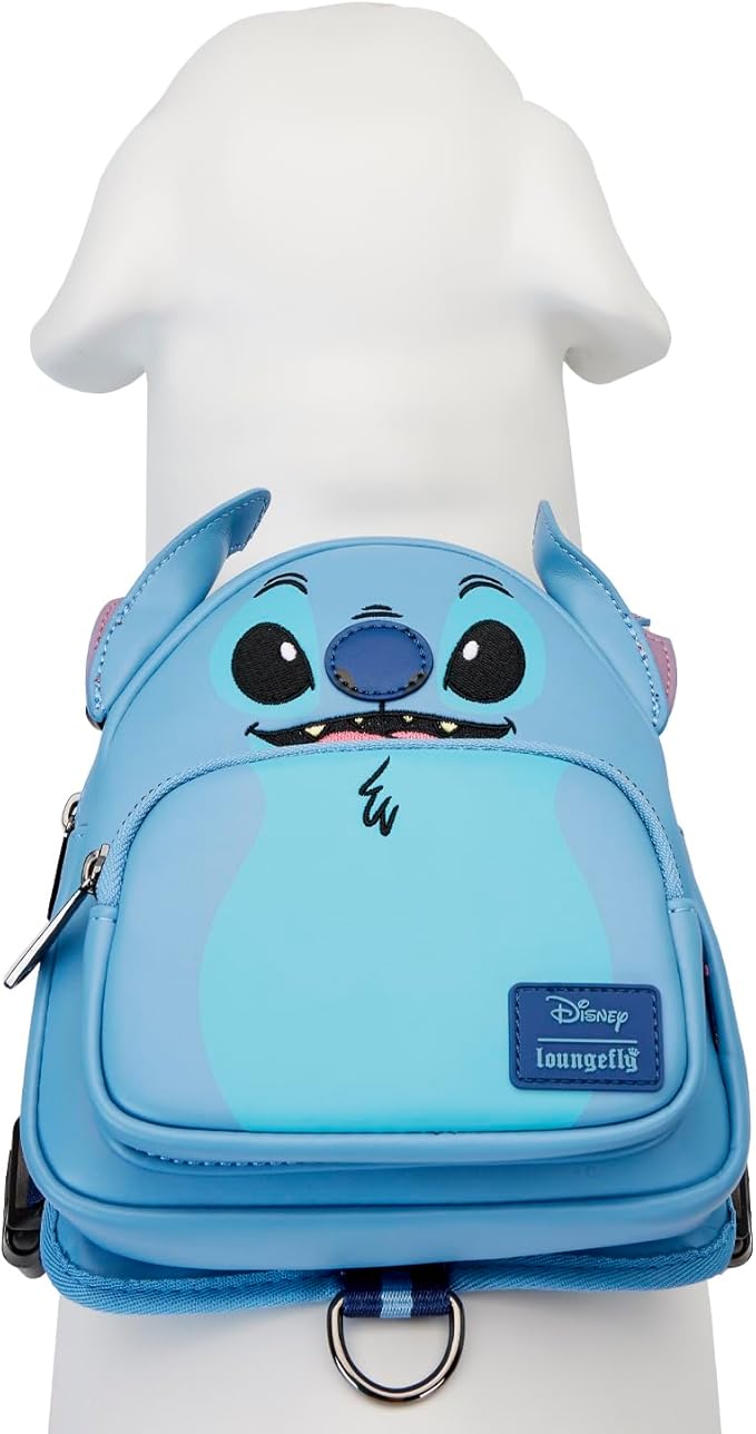 Loungefly Pets Disney Stitch Cosplay Mini Backpack Dog Harness (Medium)