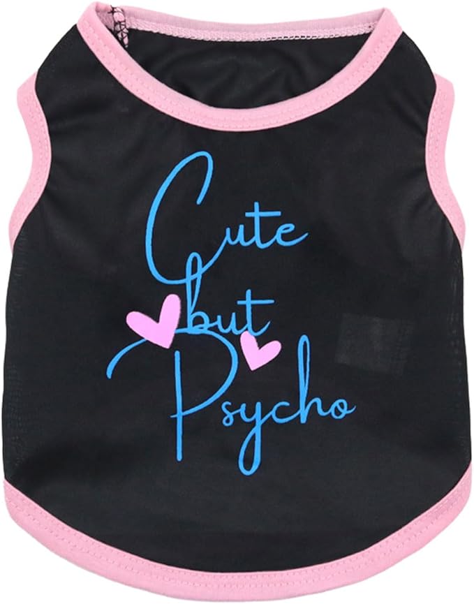 Small Dog T-Shirt for Girls, Breathable Lightweight Pet Summer Dogs Vest, Girl Puppy Clothes for Chihuahua Clothes