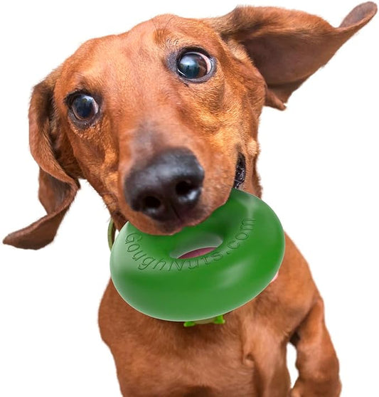 Goughnuts - Rubber Dog Chew Toy Med .75, Green, Ring