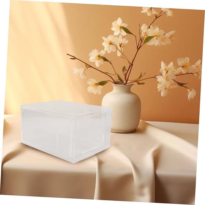 3pcs Storage Bins Lids Stackable Drawer Organizer Pantry Organizer Bins Acrylic Makeup Storage for Vanity Bathroom