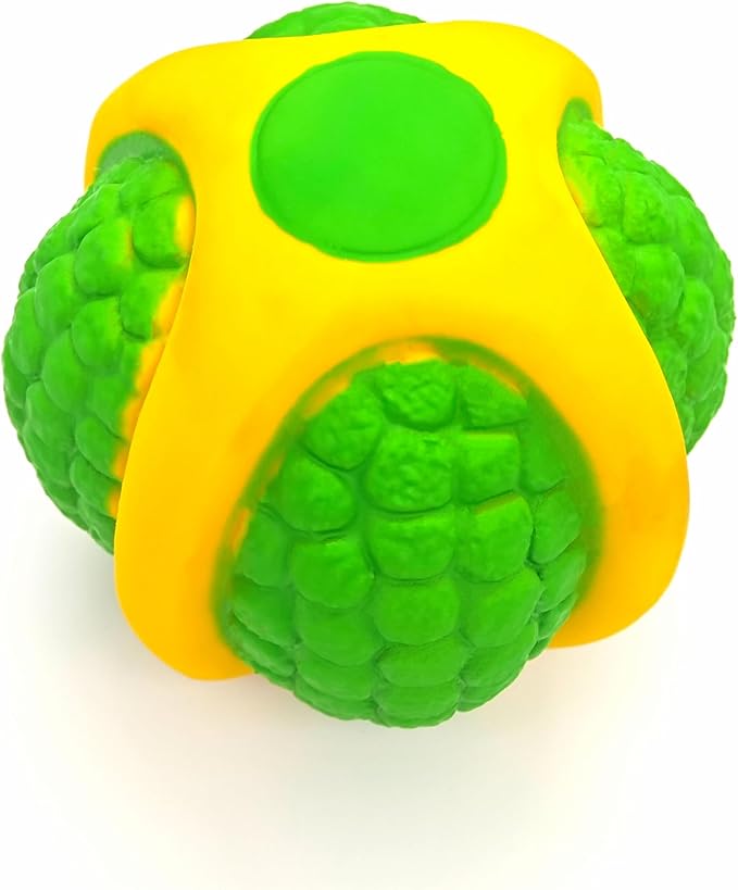 Natural Latex Dog Chew Toys 4&5 Piece Sets for Puppies&Dogs - Anxiety Relief&Teeth Cleaning Chew Toys, Waterproof for Indoor Outdoor Multiple Fun Themes (Set 8：Forest & Sea Explorer (5-Piece))