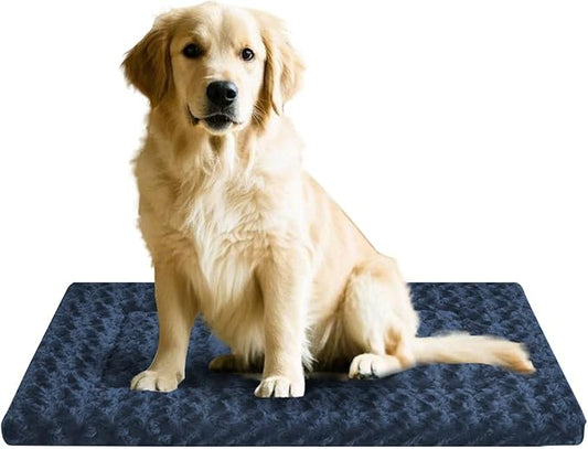 Dog Beds Crate Pad, Dog Bed Mat for Medium Dogs Sleeping, Soft, Durable, Washable & Anti-Slip Crate Pads, Reversible Kennel Mat Cat Bed M(30 * 20 * 1.5")