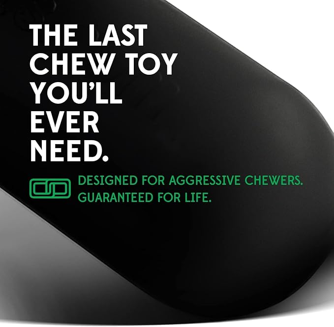 Goughnuts — Dog Toys for Aggressive Chewers | Virtually Indestructible Dog Toy Stick for Small Breeds | Heavy Duty Dog Toy | Black