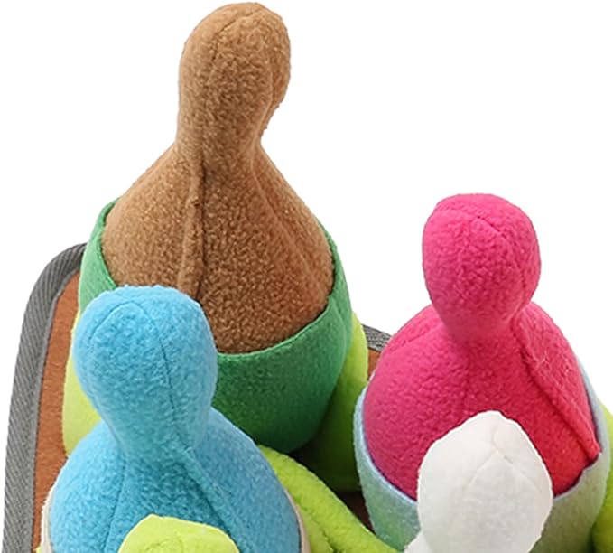 Pet Sniffing Pad, Slow Food Feeder Dispenser, Dog Puzzle Toys, Slow Eating Reduce Boredom Dog Sniffing Feeding Mat with Squeaky Bowling for Smell Training