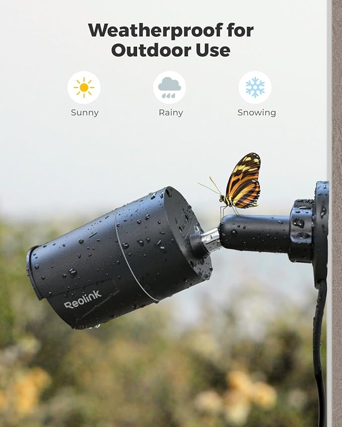 REOLINK 5MP Security PoE Camera, Surveillance Outdoor Indoor, Human/Vehicle/Pet Detection, 100ft IR Night Vision, Work with Smart Home, Support 512GB SD Card, Time-Lapse, RLC-510A(Black)