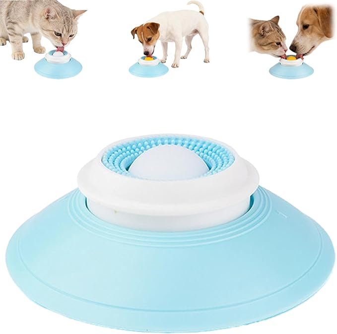 Dog Lick Ball,Licking A Ball Add More Fun Bowl, Dog Lick Ball Bowl,Licking A Ball for Dogs,Slow Down Eating Speed and Add More Fun for Your Dog and Cats. (W*1PC)
