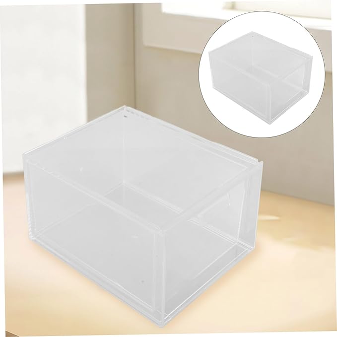Uonlytech 3Pcs Stackable Makeup Organizer Transparent Storage Box for Vanity and Drawer Style Design Space Saving for Bathroom and Home Use