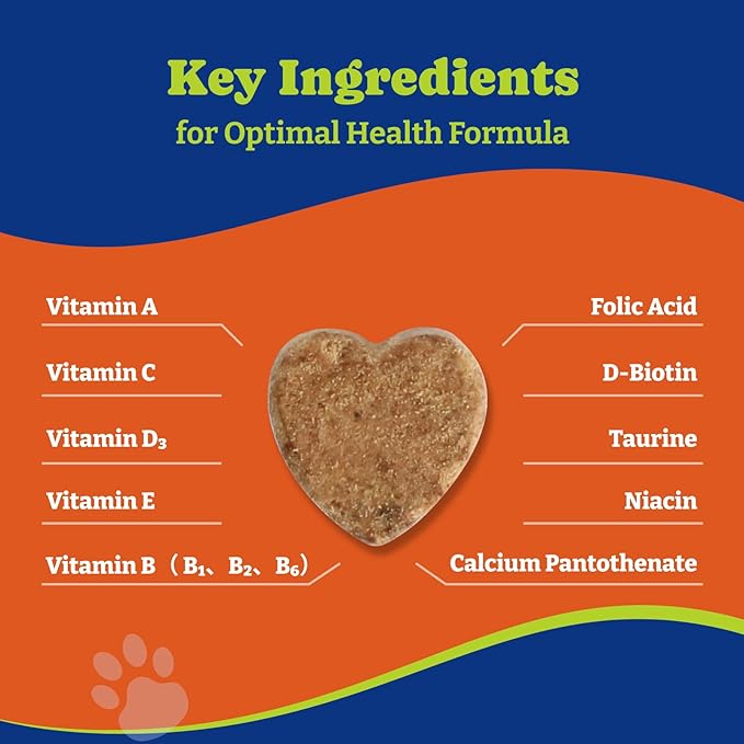 Dog Multivitamin Chewable Supplement - Dog Vitamins and Supplements - 180 Soft Chews, Duck & Pear Flavor - Joint, Skin & Coat Care - Vitamins A, B, C, D, E