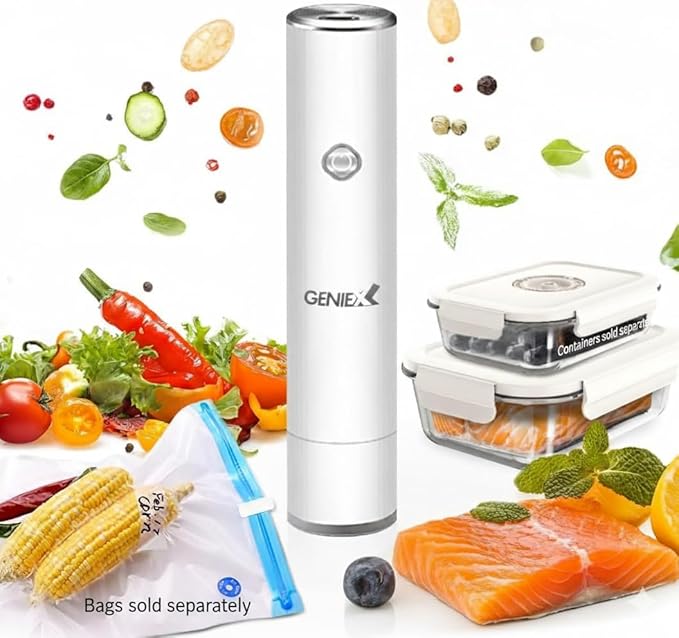 Handheld Vacuum Sealer for Food Storage | Compact, Wireless, Rechargeable (Sealer Only)