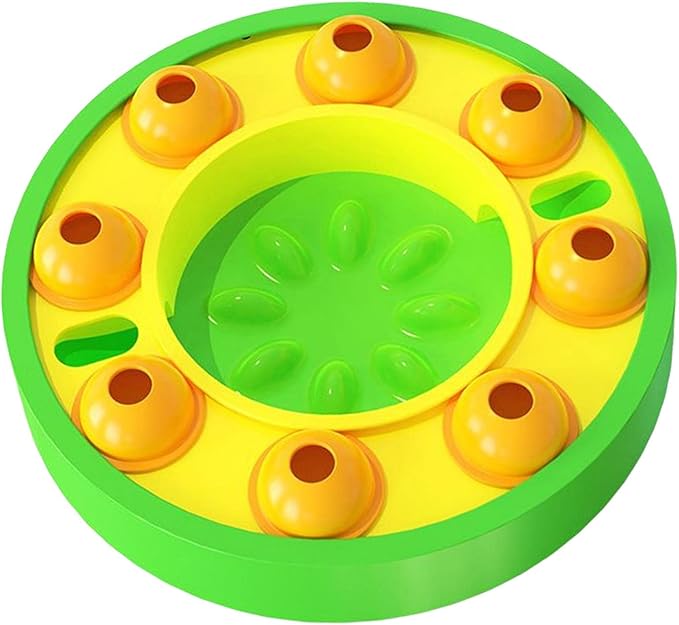 AAGAZA Pet Dog Food Puzzle Toy Increase IQ Food Dispenser Interactive for Cats Fun Feeding Training & Enrichment, Green/1817 (Color : Green)