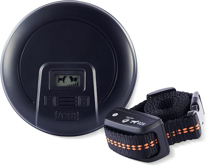 CO-Z Indoor Wireless Pet Barrier with Adjustable Range, Dog Electric Fence for Home, with Transmitter & Rechargeable Shock Training Collar, Pet Gate Keeps 1'6" to 8'6" Areas Off Limits