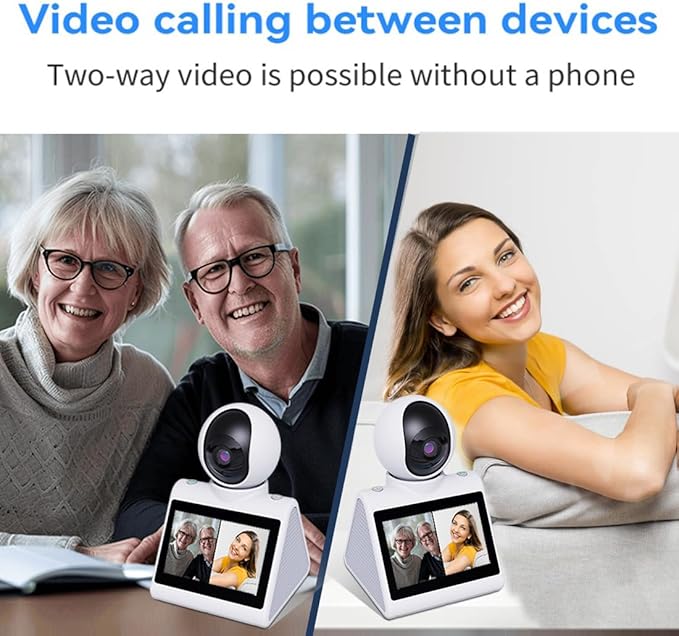 Indoor Home Security Camera,Dual-Band(5G/2.4G) Pet Dog Camera,Two Way Video Camera with 4.3" Screen,Nanny cam,Monitor for Baby/Elder/Nanny/Dog/pet with Phone App Dome Camera(Button Calling)