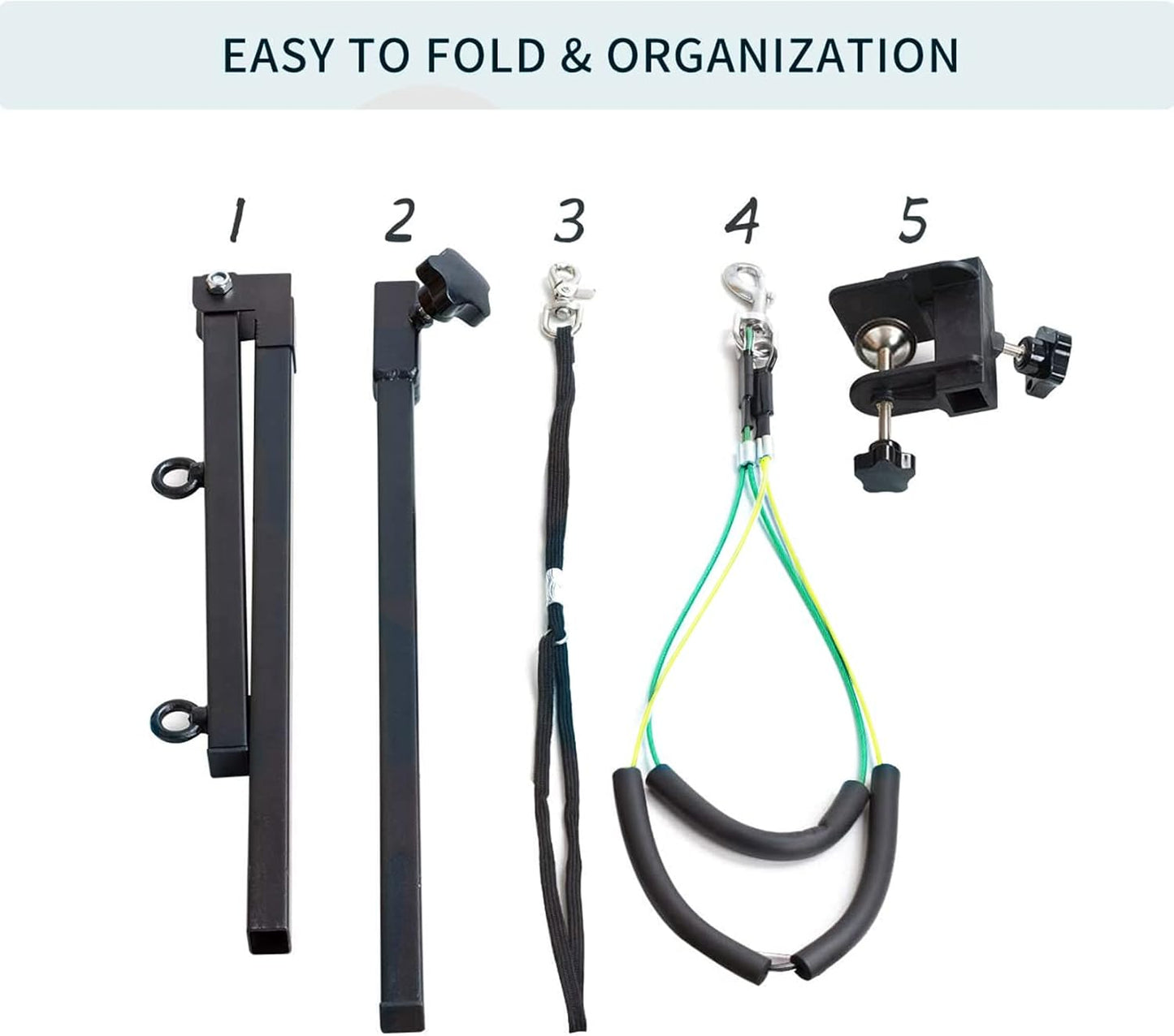Dog Grooming Arm with Clamp — Adjustable Height up to 35.4", Grooming Loop & No-Sit Haunch Holder for Small Dogs