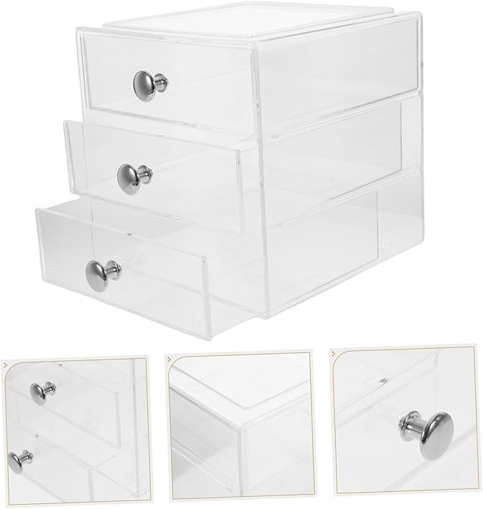Multi-layer Desktop Drawer Organizer Storage Box Easy to Open Close Decor