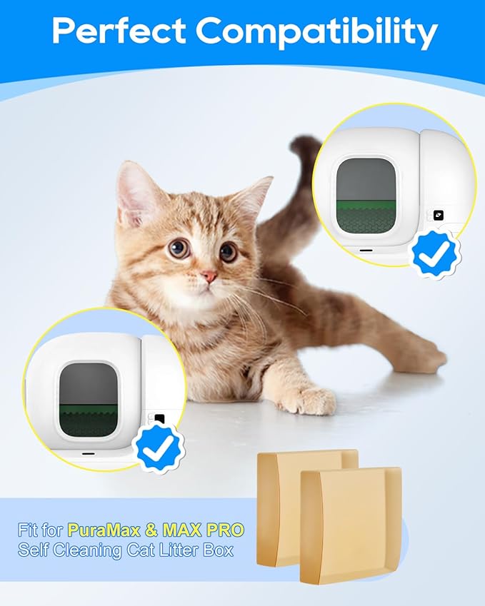 10 Pack N50 Litter Box Deodorizer Compatible with PuraMax / PuraMax2 & MAX PRO Automatic Self Cleaning Cat Smell Odor Eliminator Refill