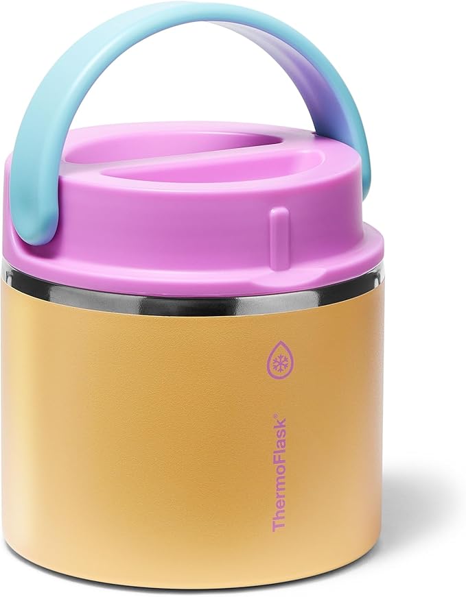ThermoFlask 20 oz Double Wall Insulated Food Jar, Candy Oasis