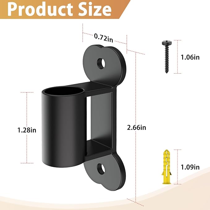 ForoGore 4 Pack Fence to Wall Anchor Compatible with FXW Dog Playpen, Dog Playpen Accessories for Yard, Fireplace, Doorways Indoor/Outdoor(Black)
