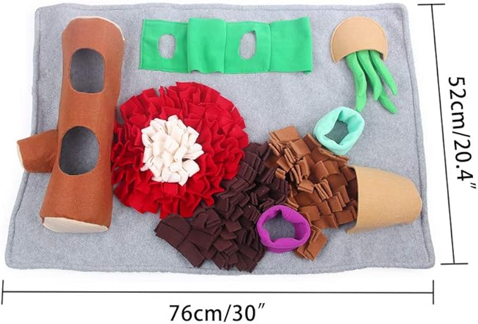 ALL FOR PAWS Dog Slow Feeders Pet Snuffle Mat for Dogs, Interactive Feed Game for Boredom, Dog Treat Dispenser Indoor Outdoor Stress Relief