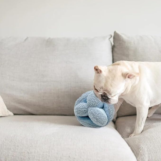 Lambwolf Monti- Enrichment and Interactive Dog Toy | Puzzle Dog Toy, Snuffle Ball for Dogs for Puppy & Small Breed Dogs Daily Companionship, Training Reward Gift (Blue)