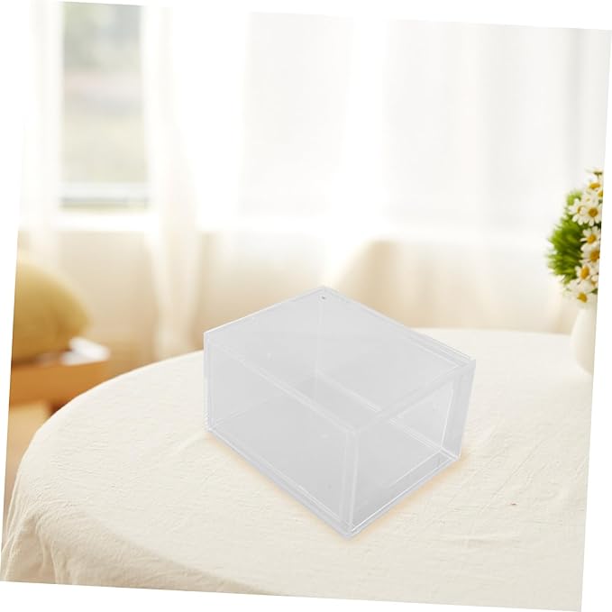 Tofficu 3pcs Stackable Acrylic Makeup Organizer Storage Bins Lids Desk Accessory for Vanity Bathroom and Desk