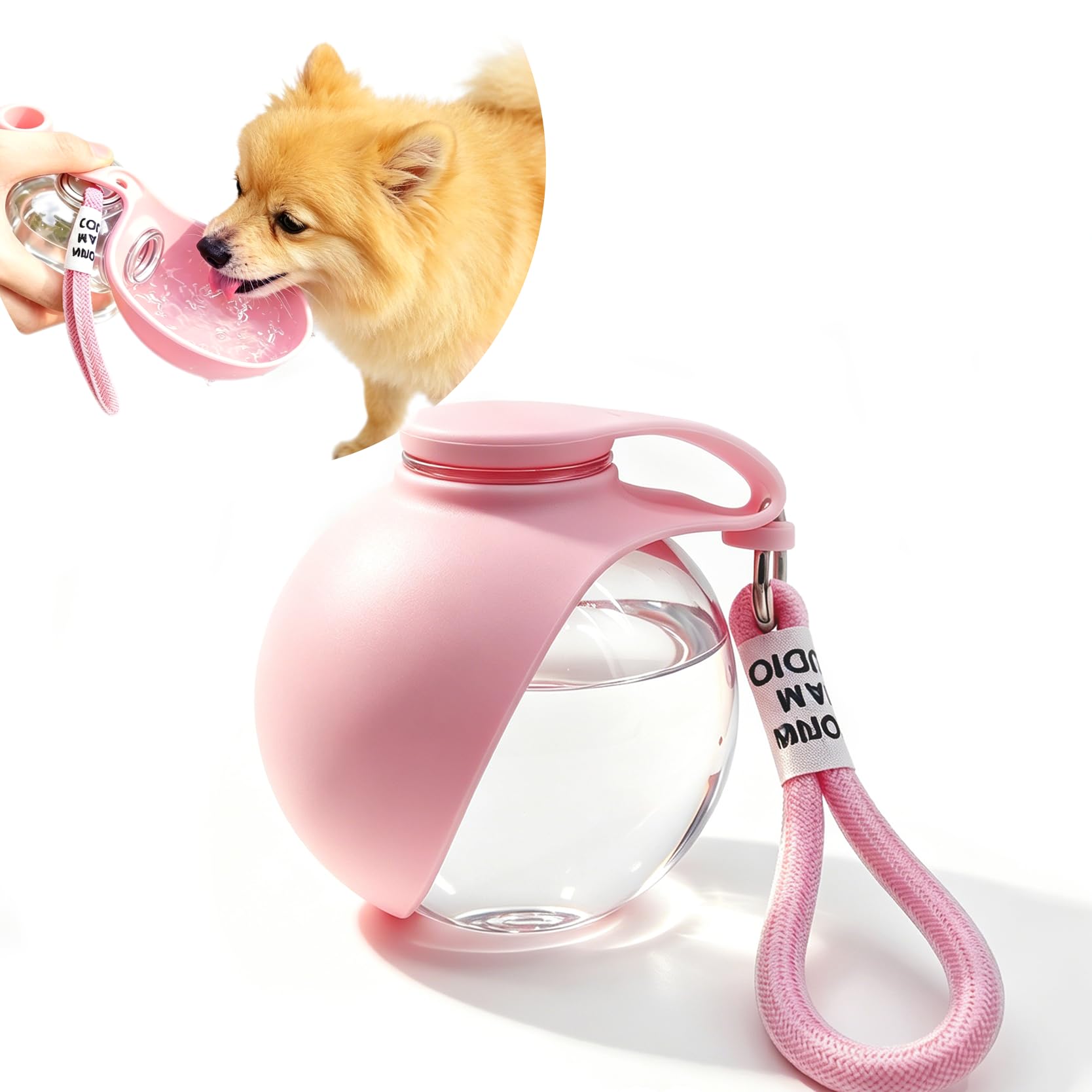 Dog Water Bottle Portable, 2in1 Round Dog Water Bowl | Travel Essentia - Image 1