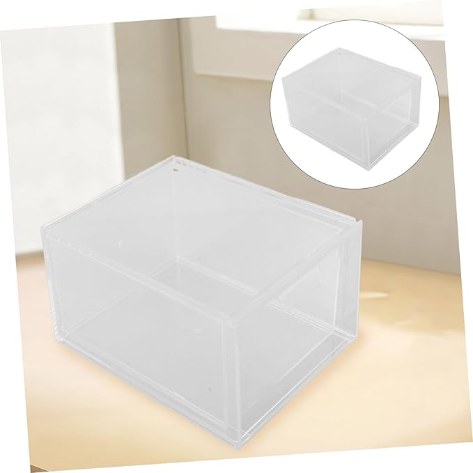 3pcs Stackable Clear Drawer Organizer for Makeup and Office Supplies Transparent Storage Box Drawer Design for Cosmetics Stationery and
