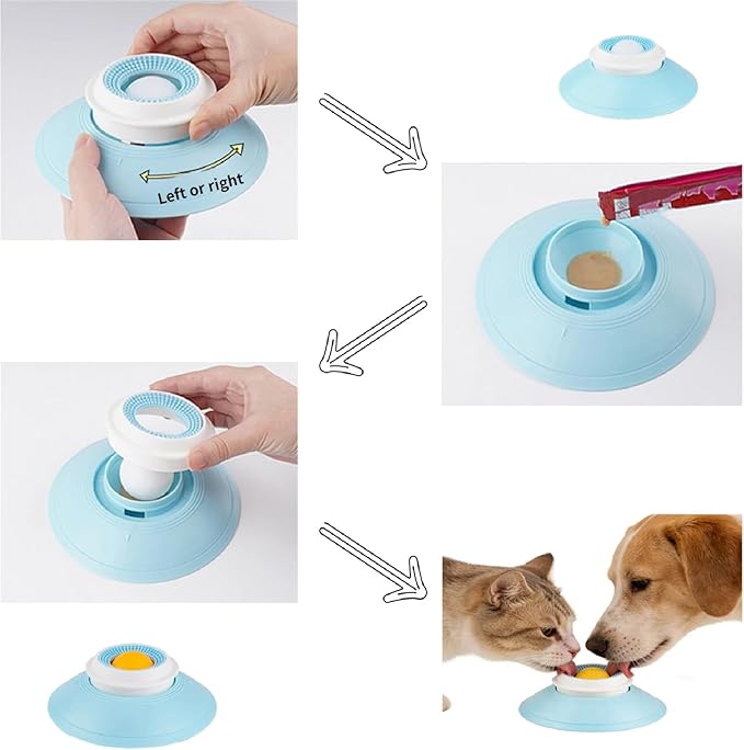 Dog Lick Ball,Licking A Ball Add More Fun Bowl, Dog Lick Ball Bowl,Licking A Ball for Dogs,Slow Down Eating Speed and Add More Fun for Your Dog and Cats. (W*3PCS)