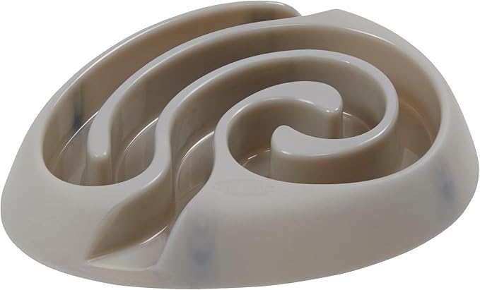 Kruuse Buster DogMaze Grey Bowl – Non-Toxic Interactive Slow Feeder for Better Digestion & Energy