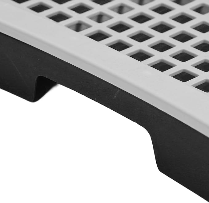 Asixxsix Dog Potty Training, 51x38x6cm Chew Resistant Mesh Pee Pad Holder, Indoor Outdoor Puppy Toilet Tray with Wall Mount System for Dogs and Puppies (Black)