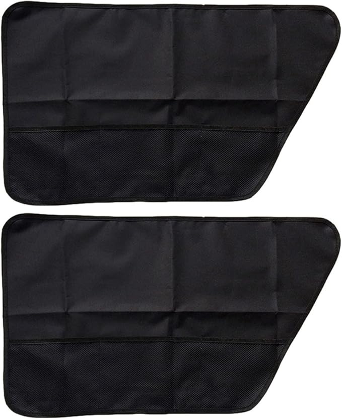 2-Pack Dog Car Door Guard - Anti-Scratch Back Seat Protector - Oxford Fabric, Black - Pet Supplies - Car Accessories for Dogs