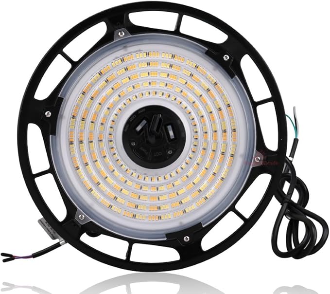 RuggedGrade 150W - Titan V CS Series LED High Bay UFO Light - 21,750 Lumens - Color Selectable on Fixture 4000K/5000K - Outdoor LED Light - DLC 5.1 Premium