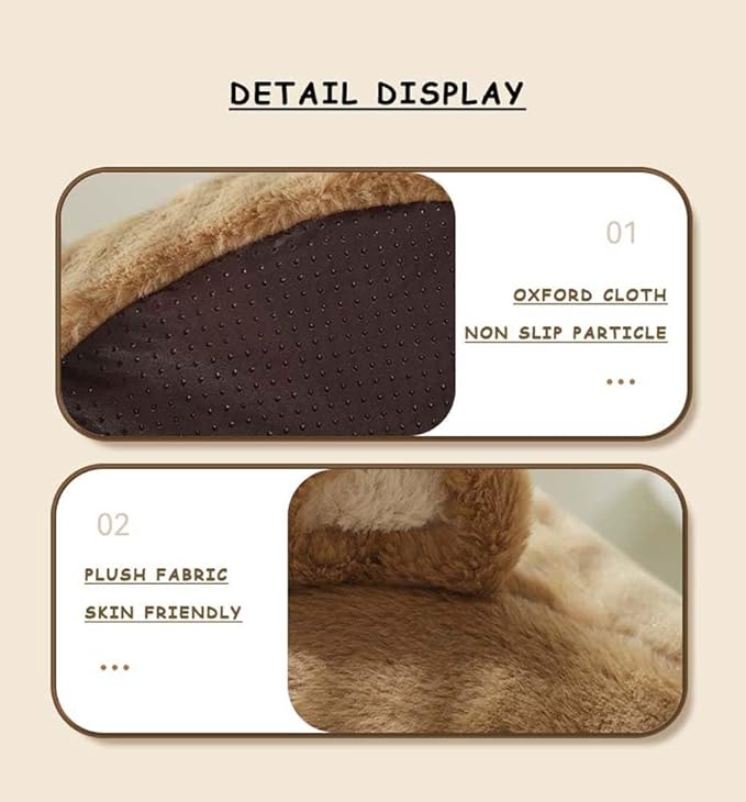 Cat Beds for Indoor Cats - Cute Cat Bed Cat Cave Bed ，Soft Calming Pet Bed with Removable Washable Cushioned Pillow，Cat Hideaway for Kitten&Puppy,Small Dog (Bear，M)