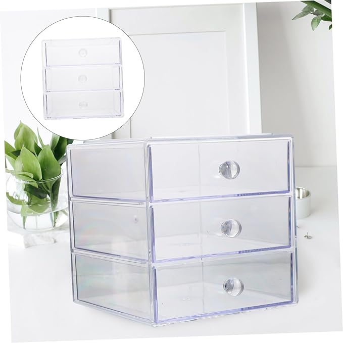 Multi-layer Acrylic Drawer Makeup Organizer Box Cosmetics Storage Holder for Desktop for Home Skin Care Products