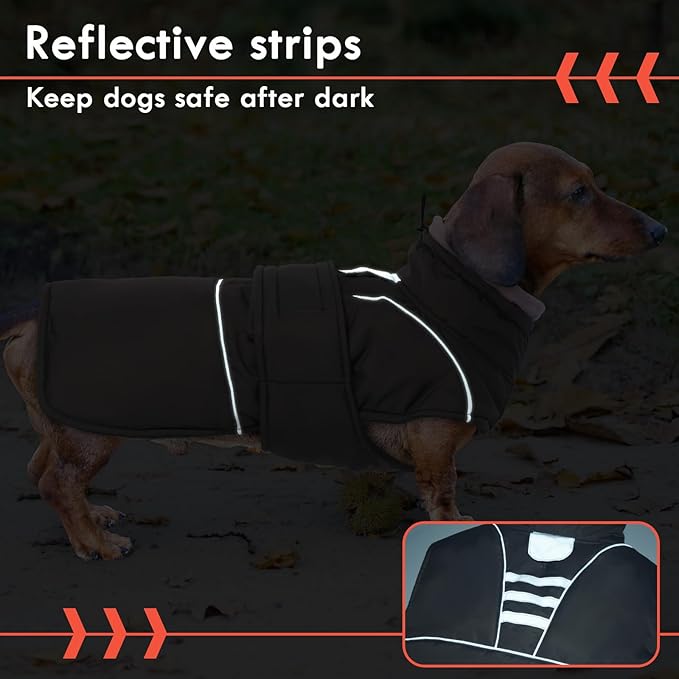 Gray Dog Coat Waterproof Jacket with Fleece Lined Windproof Coats for Small Dogs Thick Pets Clothes Soft Pet Sweater for Cold Weather Warm Winter Puffer Coat with Leash Hole