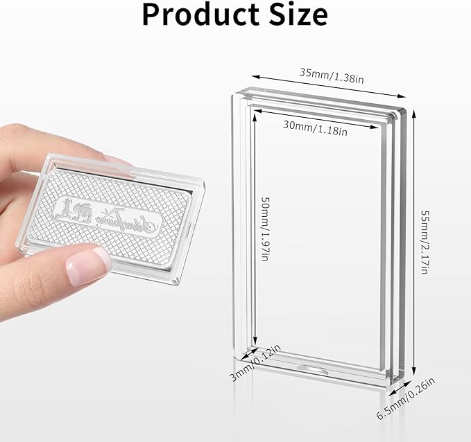 1 Oz Silver Bar Holder, 20 Pcs Silver Bar Capsule Storage Bar Capsule Container for 1 Ounce Silver Bar